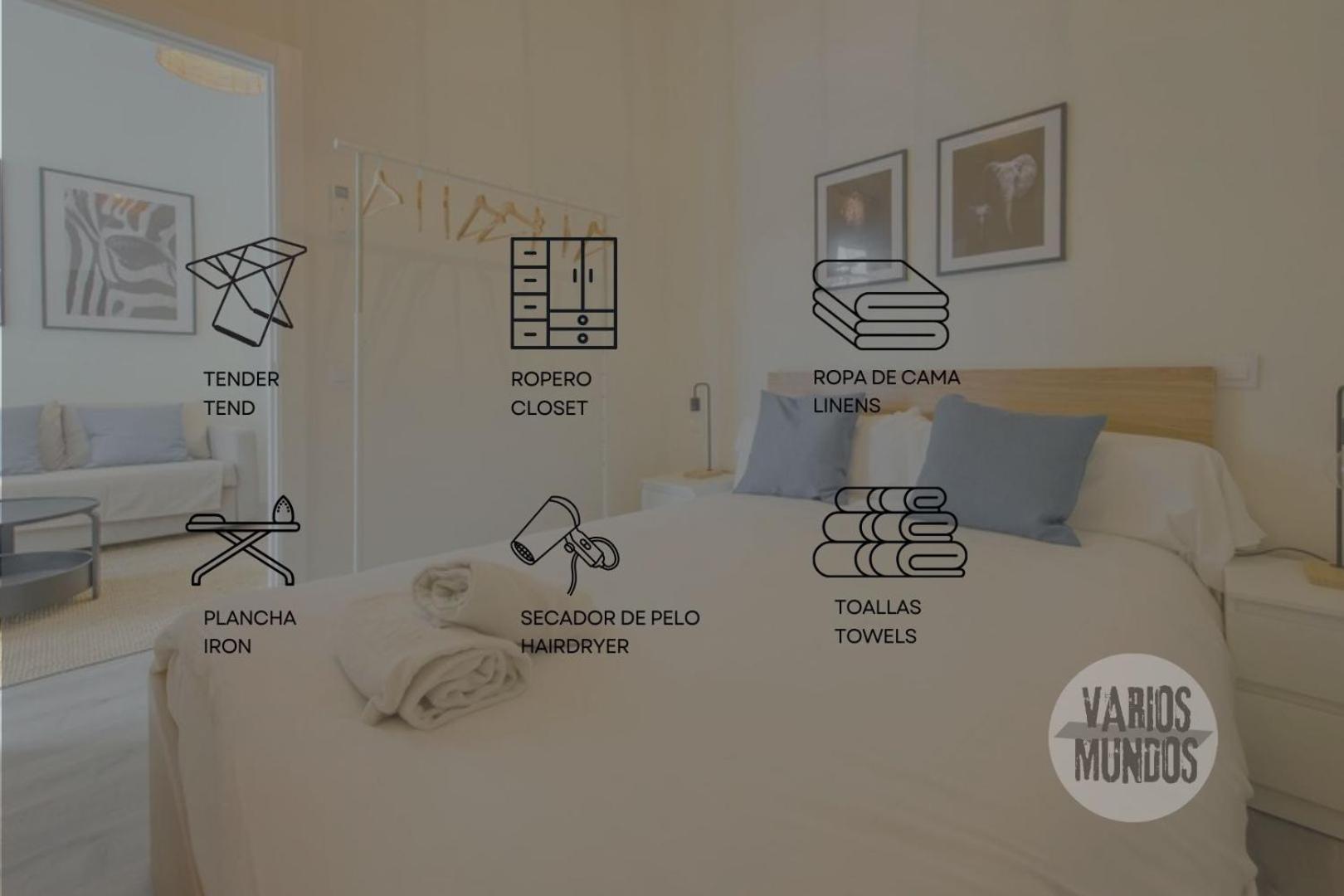 Central&Modern Apt 4Hab Para 9P En La Latina 马德里 外观 照片